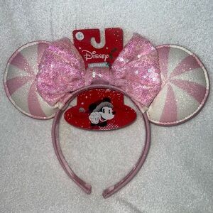 Disney Pink and White Minnie Mouse Sequin Headband